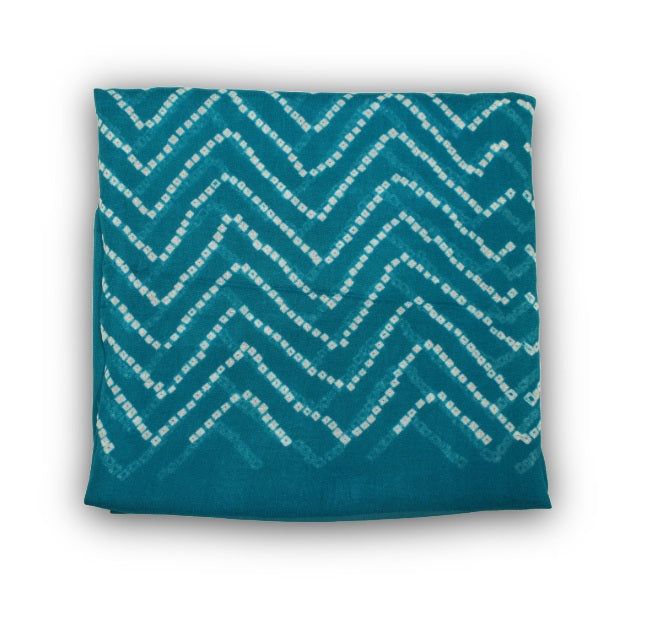 Teal Bandhani Dupatta